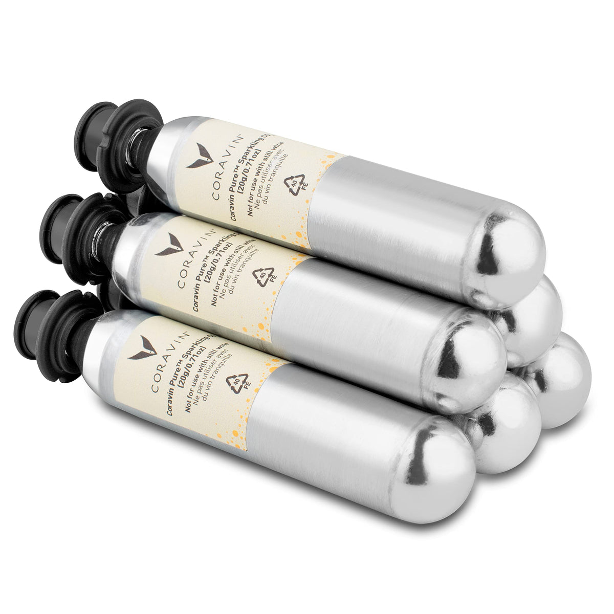 Coravin CO2 capsules for sparkling wine pack preserves bubbles and freshness.