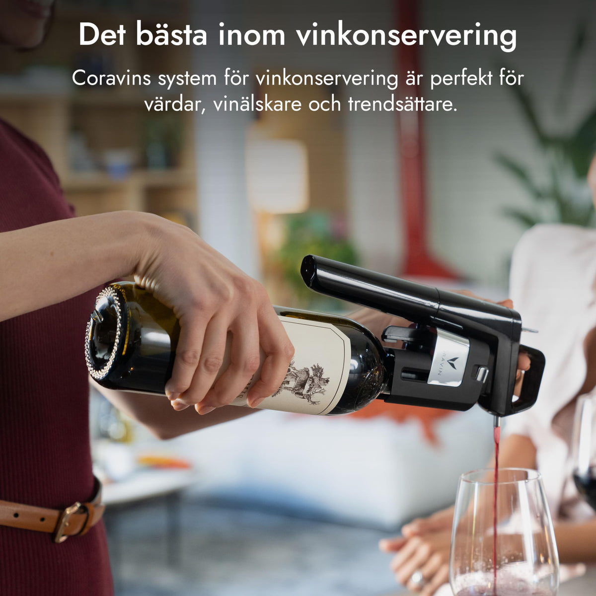 CORAVIN Timeless bottle preservation concept supports longer wine life.
