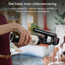 CORAVIN Timeless bottle preservation concept supports longer wine life.