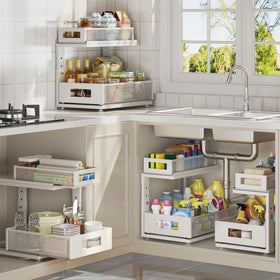 Corbyles compact system optimizes vertical space and reduces cabinet clutter