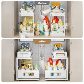 Corbyles under-sink organizer suits kitchen, bathroom, and laundry spaces for tidy storage