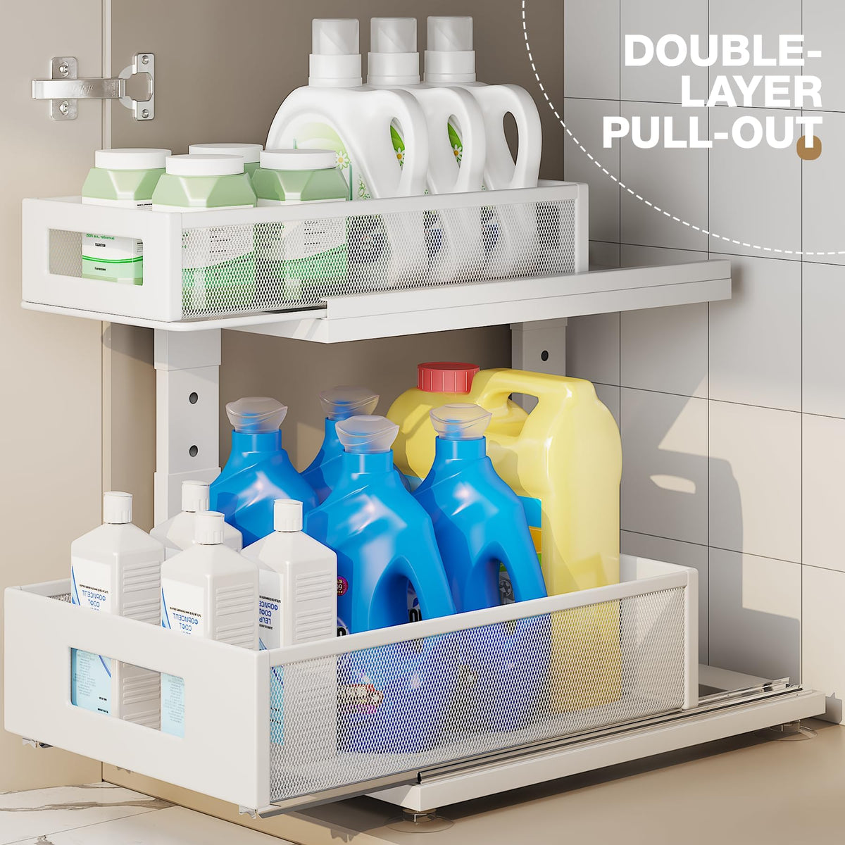 Corbyles height-adjustable model navigates pipes while expanding vertical storage