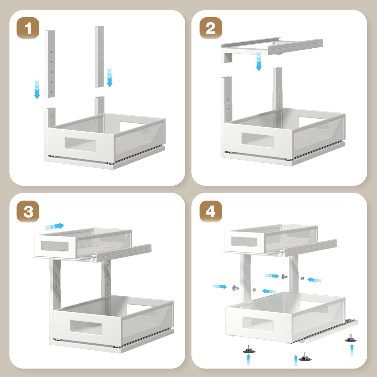 Corbyles easy-installation design sets up fast with two screws