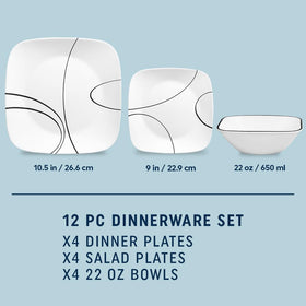 Corelle is dishwasher-safe and microwave-safe for convenient reheating