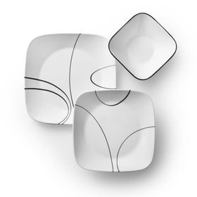 Corelle edge-detail shows chip-resistant, durable construction for everyday use