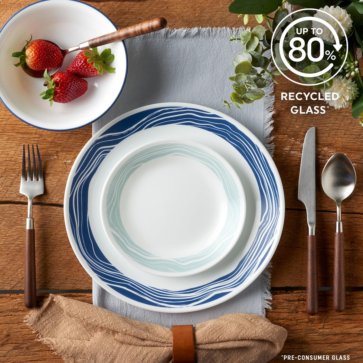 Corelle Acadia soup bowls ideal for soups and cereals, durable for daily use.