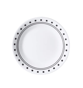 Relaxed dining scene featuring Corelle City Block for everyday meals.