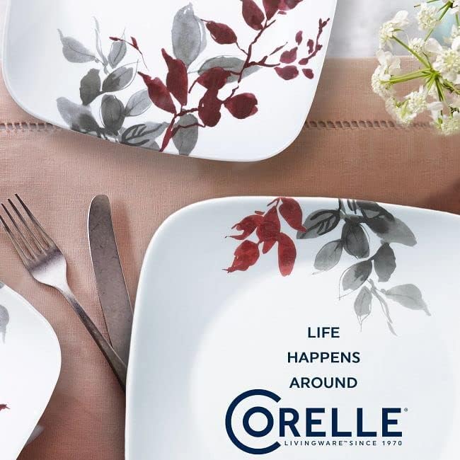 Close-up of the Kyoto Leaves pattern on Vitrelle glass showing the finish and quality.