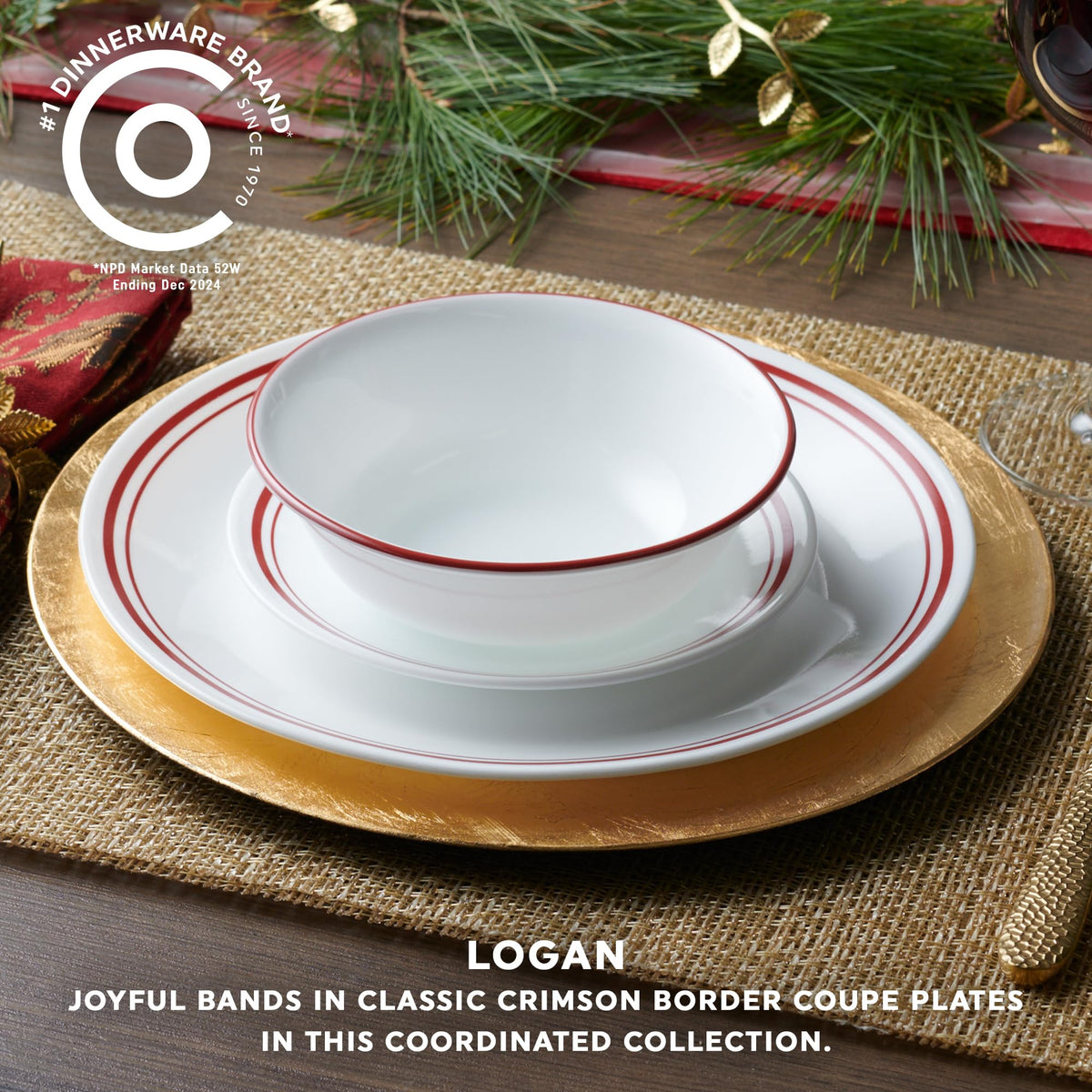 Corelle Logan appetizer plates add color and easy handling for gatherings