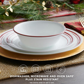 Corelle Logan soup bowls provide portion-size convenience and simple cleanup