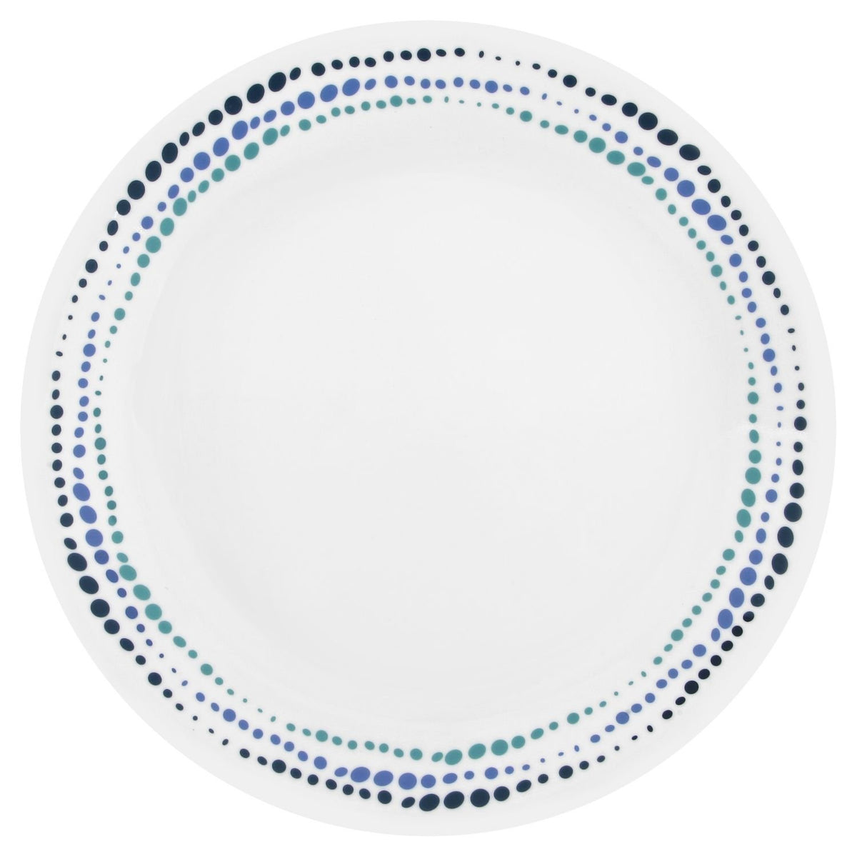 Corelle Ocean Blues dinner plate, durable and easy to clean for everyday meals.