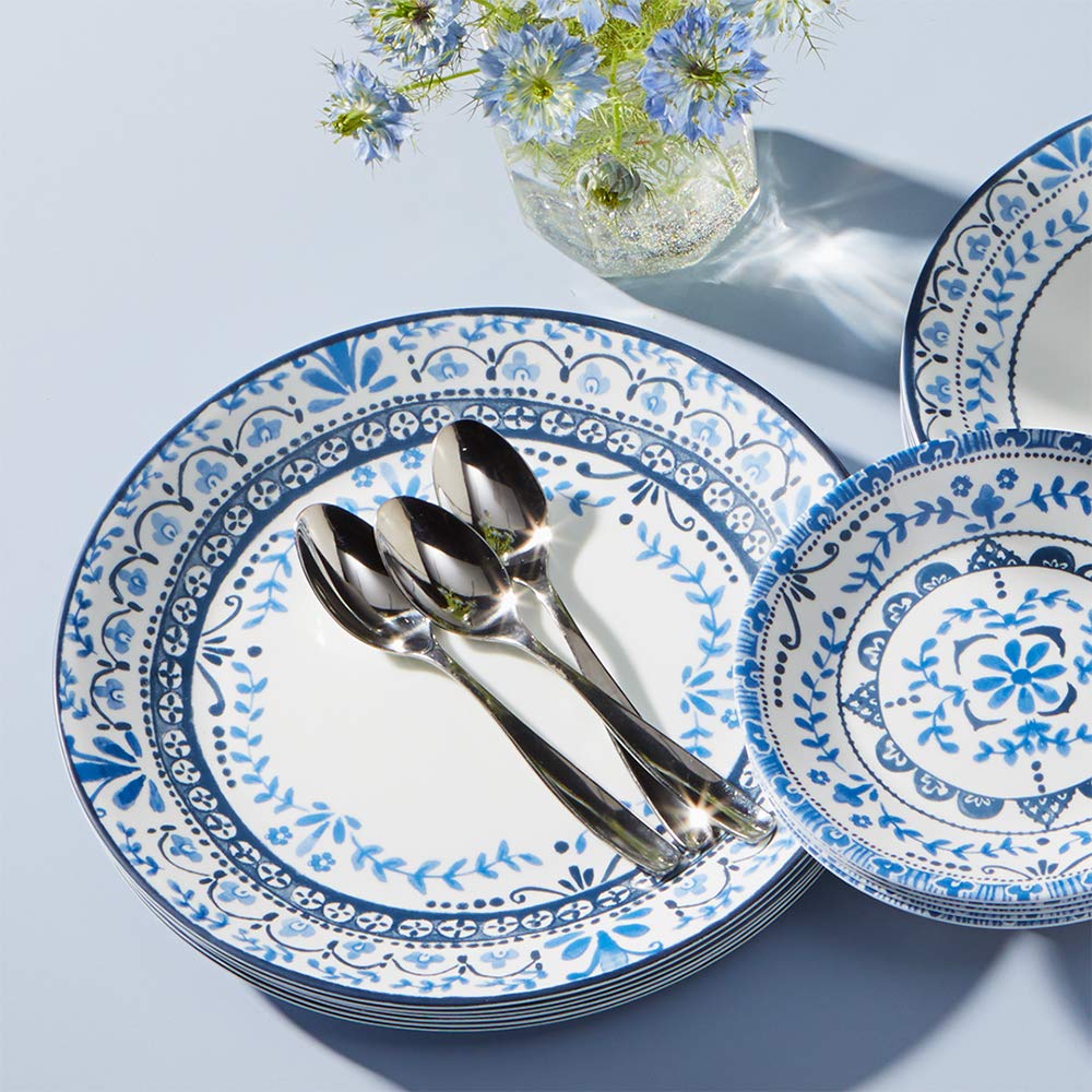 Corelle Portofino appetizer plate with sea-inspired design for stylish starters.