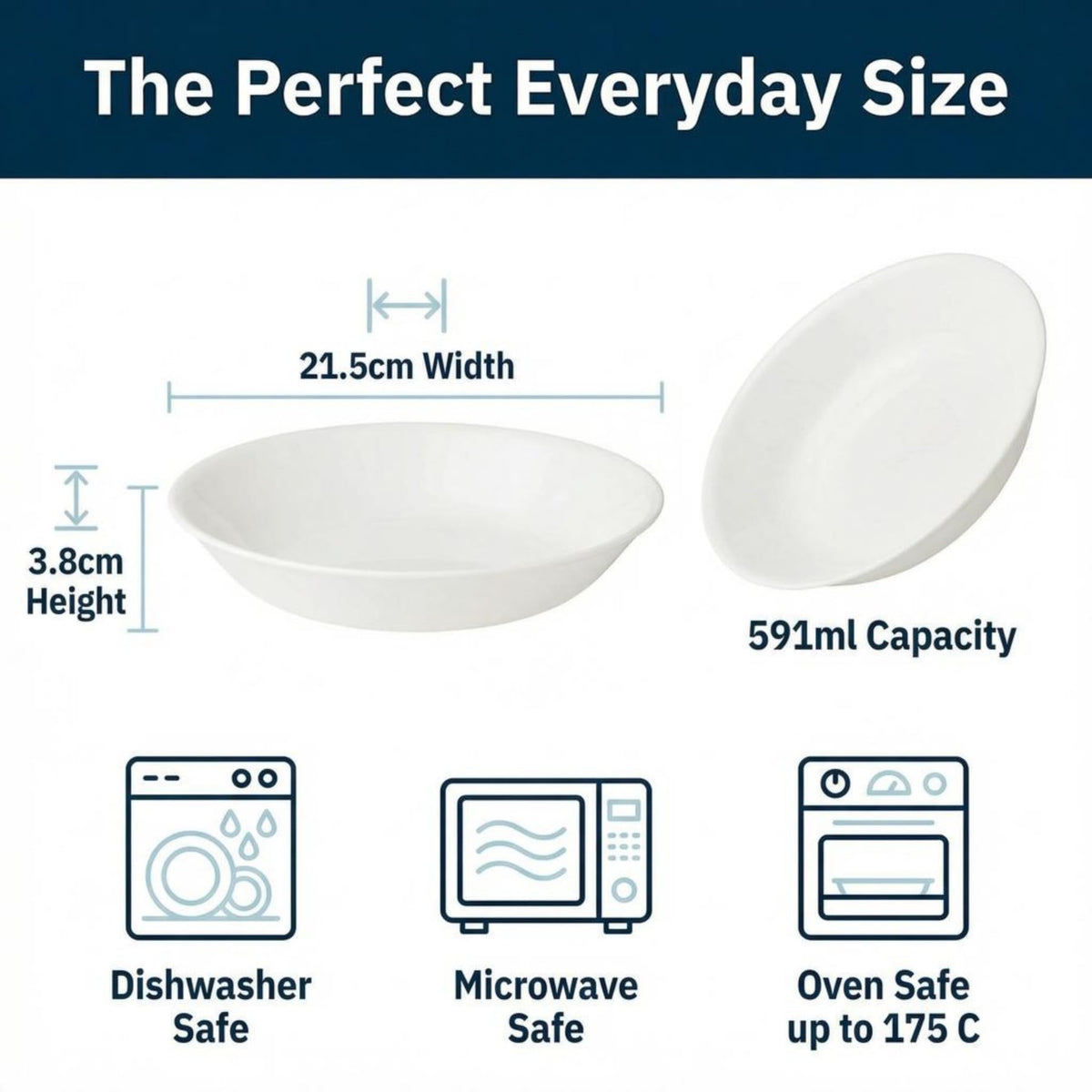 Corelle triple-layer glass close-up highlights durability and lightness in daily use.