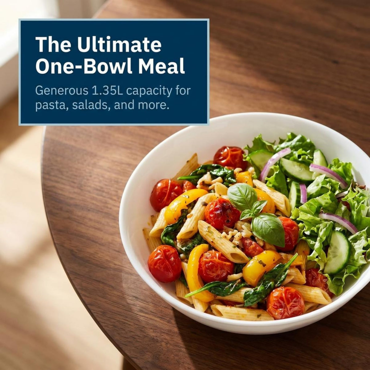 Corelle Versa Bowl highlighting triple-layer-strong Vitrelle glass for daily use.