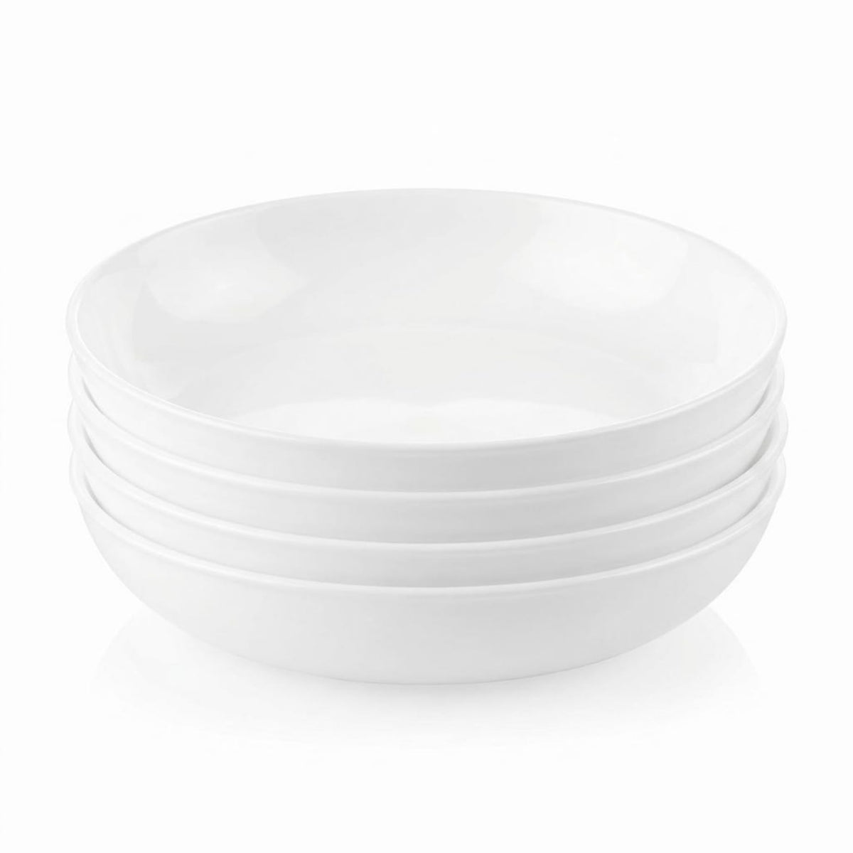 Corelle Versa Bowls 4-piece set stacked for compact storage.