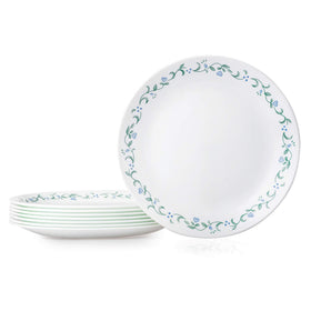 Corelle Vitrelle 10.25-inch dinner plate close-up showing durable, chip-resistant surface.