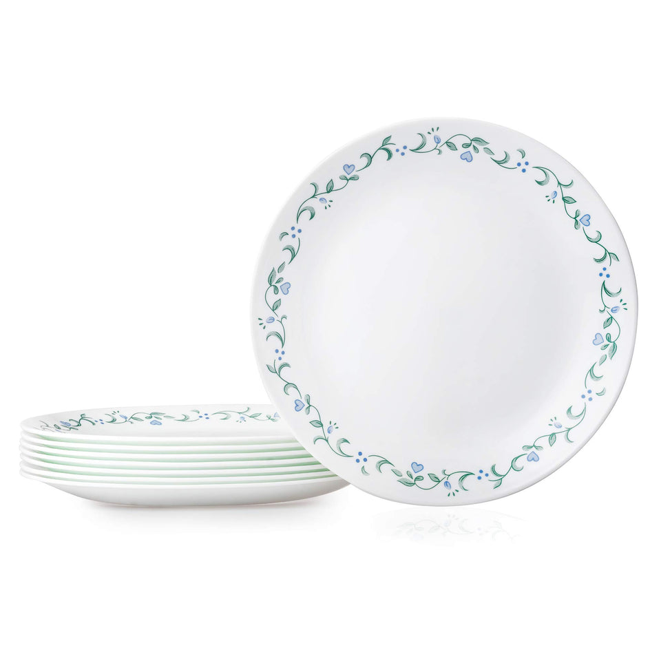 Corelle Vitrelle 10.25-inch dinner plate close-up showing durable, chip-resistant surface.