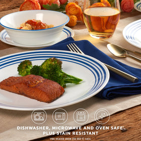 Corelle Vitrelle soup bowls, great for casual lunches and leftovers.