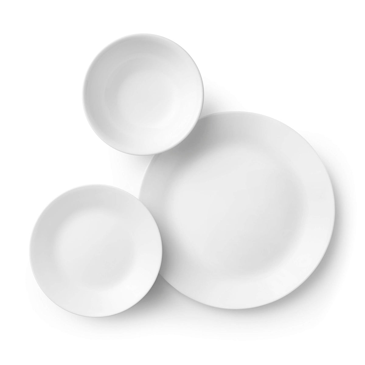Corelle Vitrelle bread-and-butter plates, ideal for casual lunches and clean-up