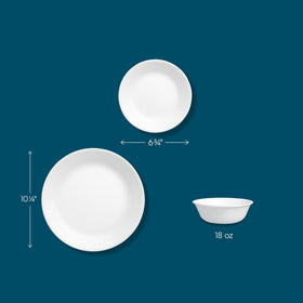 Close-up of Corelle Vitrelle triple-layer glass, chip-resistant and durable