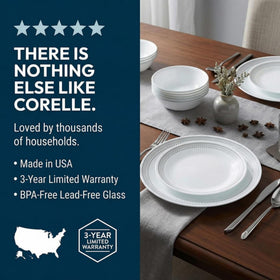 Corelle Vitrelle 18-oz bowls offer comfortable, microwave-ready serving.