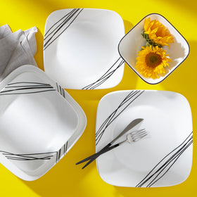 Corelle Vitrelle bowls 22 oz, microwave-safe for quick reheats.