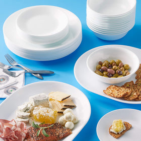 Corelle Vitrelle serving platters for presenting main dishes with easy cleanup.