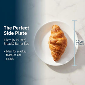 Corelle Vitrelle chip-resistant plates withstand daily wear.