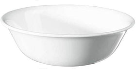 Corelle Vitrelle classic white design complements any table setting.