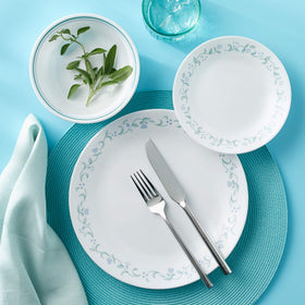 Corelle Vitrelle plates featuring hearts motif for charming, everyday dining.
