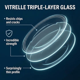 Corelle triple-layer-strong glass resists chips and cracks for lasting durability.
