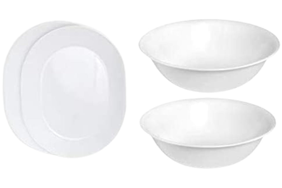 Corelle Winter Frost White 12-1/4 inch platter for elegant appetizers and mains.