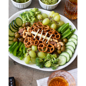 Corelle 3-pack Winter Frost White platters ideal for buffets and family dinners.
