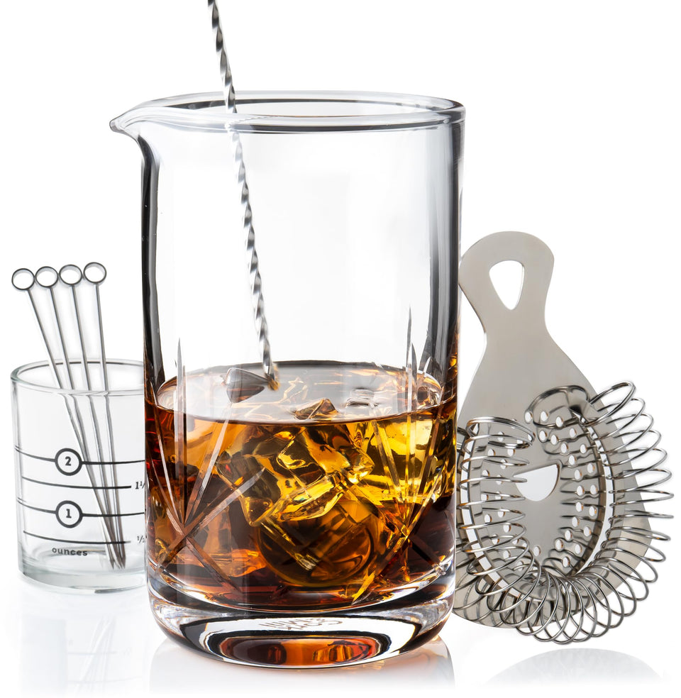 Cork and Mill 24 oz mixing glass for precise cocktails.