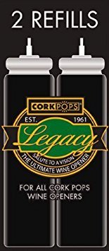 Cork Pops refill cartridge included for up to 60 bottles with no taste impact