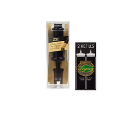 Cork Pops Original wine bottle opener in black facilitates quick cork removal
