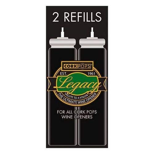 Cork Pops refill cartridges set 2 for effortless bottle openings with no flavor impact.