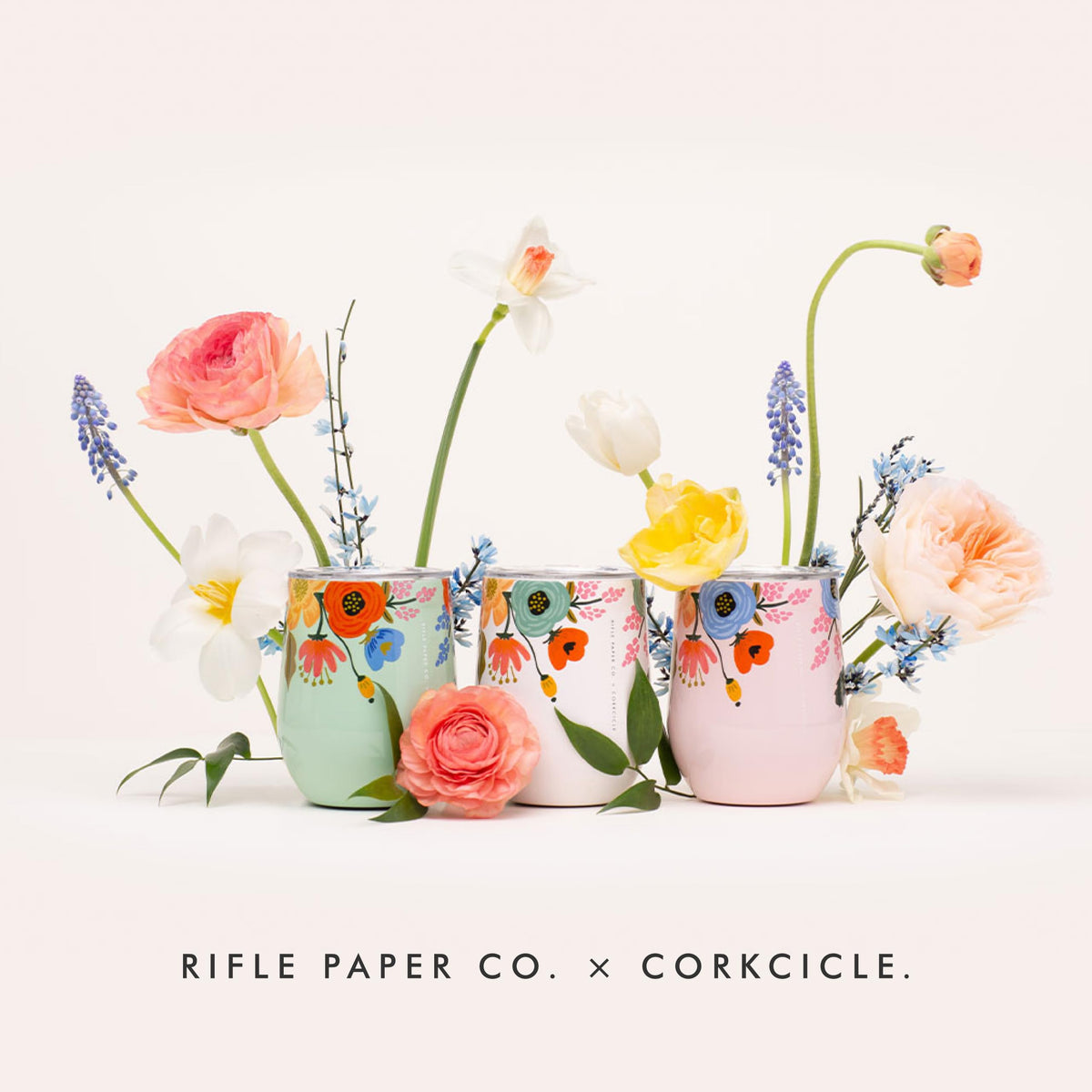 Gift-ready Corkcicle stemless tumbler shown for summer entertaining.