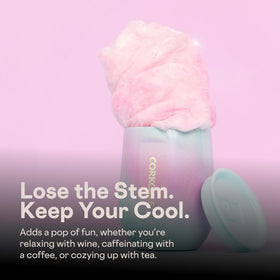 Keeps cold beverages up to six hours with Corkcicle 12oz tumbler.