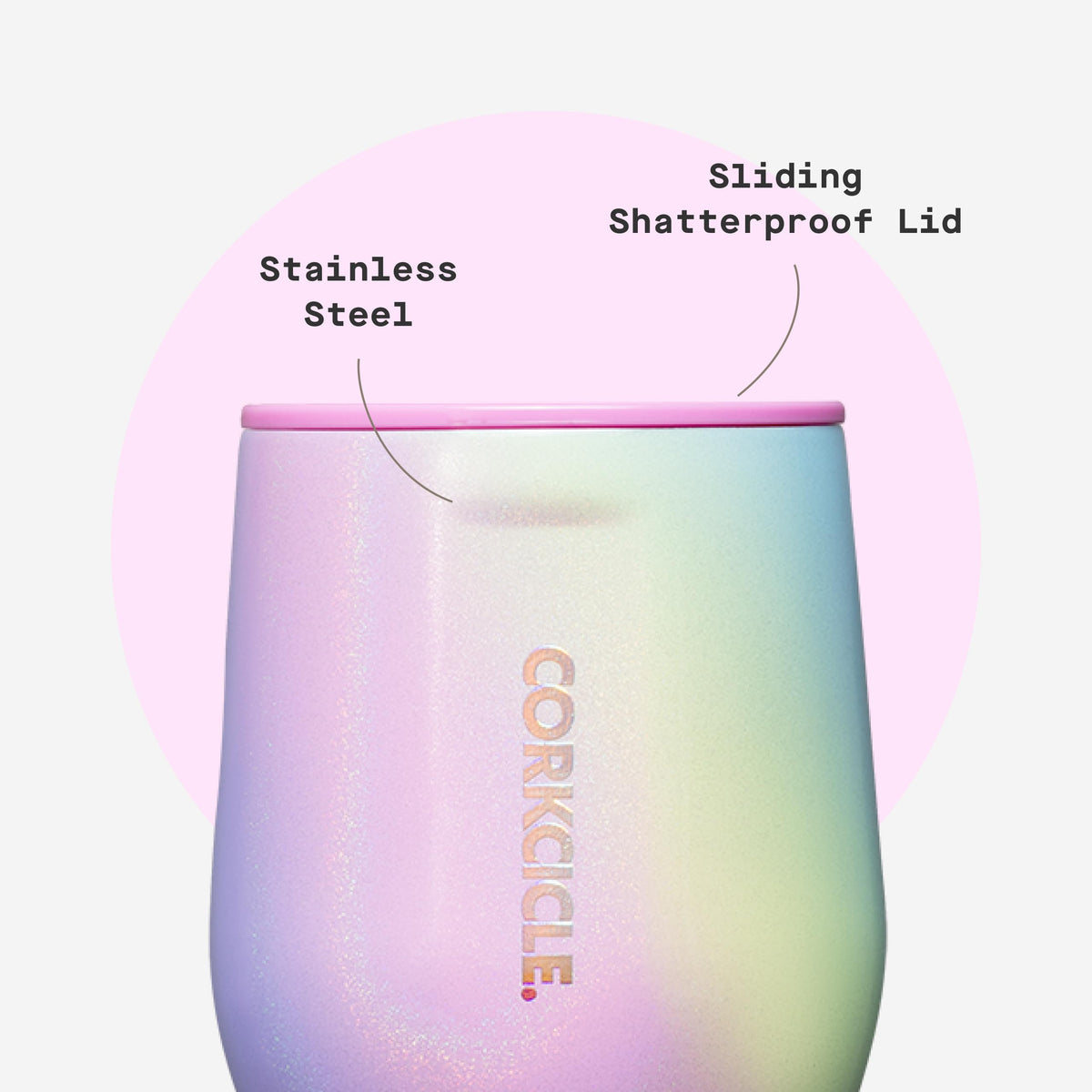Triple-insulated Corkcicle tumbler maintains cold beverages up to six hours.