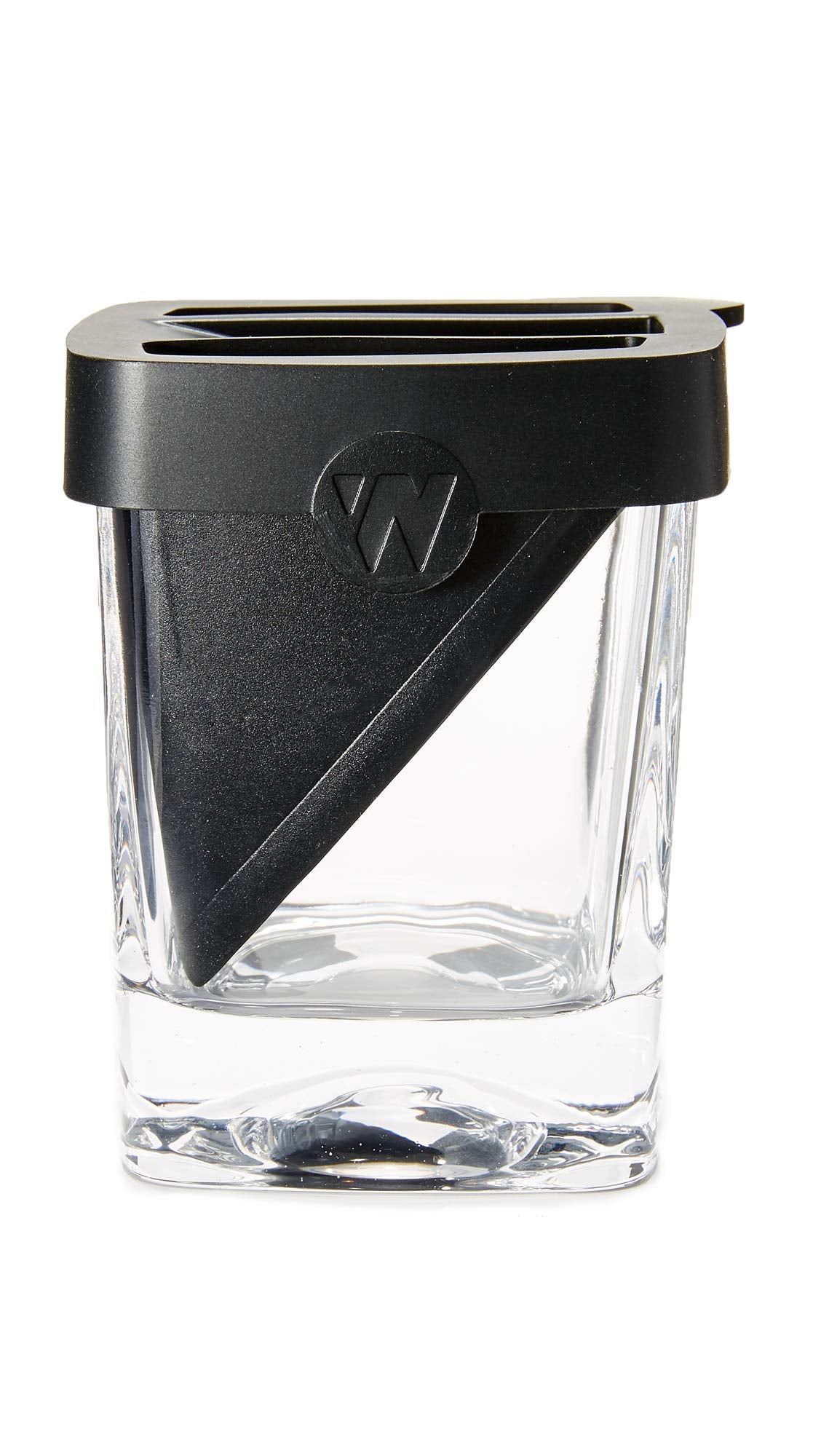 Corkcicle Whiskey Wedge Old Fashioned glass showcasing ice wedge for even chilling