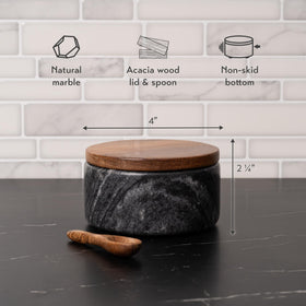 Cork & Mill wide four-inch design enables easy pinching while seasoning.