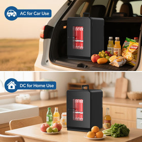 Cormix mini fridge transparent door window for quick content view