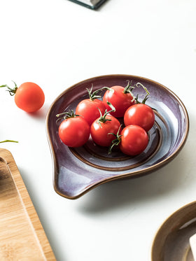 Cormomu purple finish adds a playful touch to any kitchen.