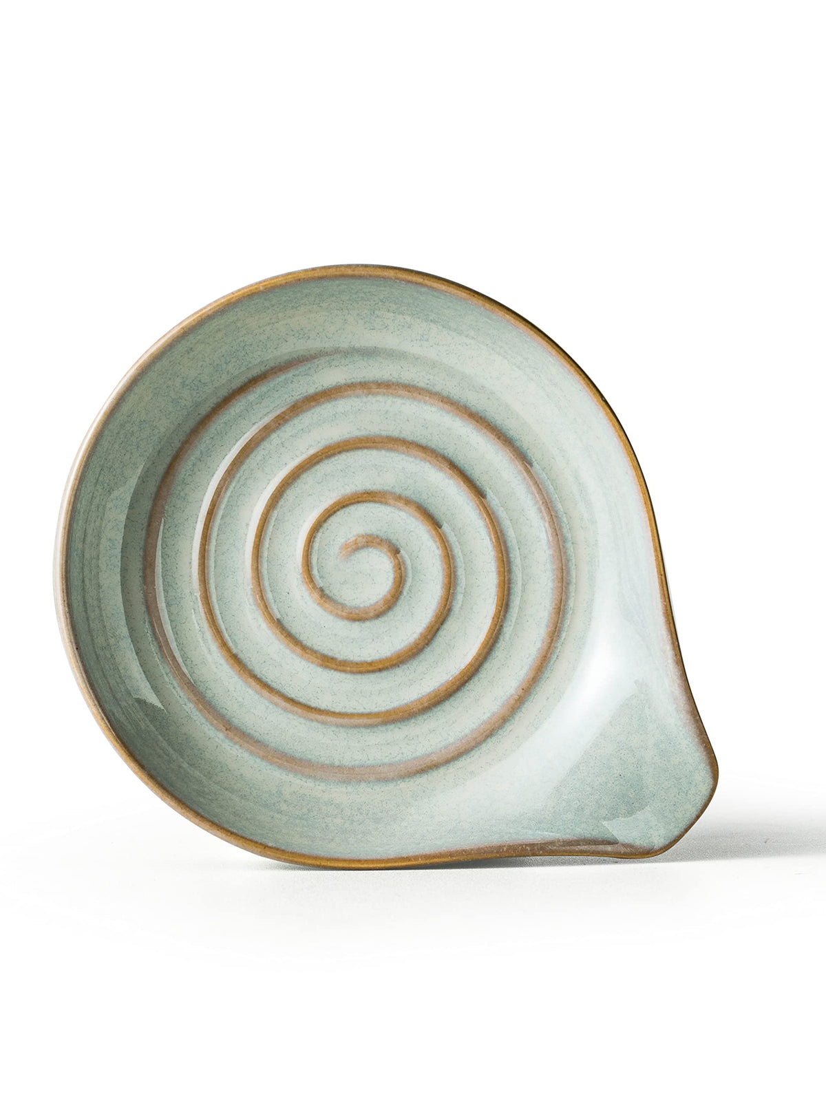 Cormomu spoon rest swirl center design for stylish countertop decor