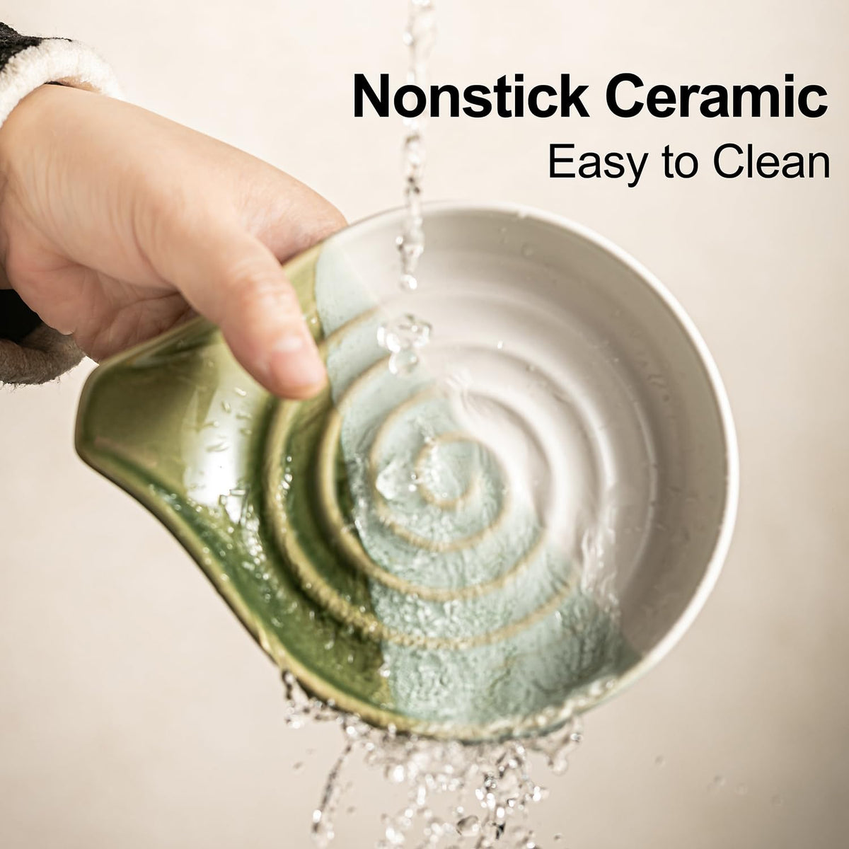 Cormomu spoon rest doubles as a utensil holder for spoons and spatulas.