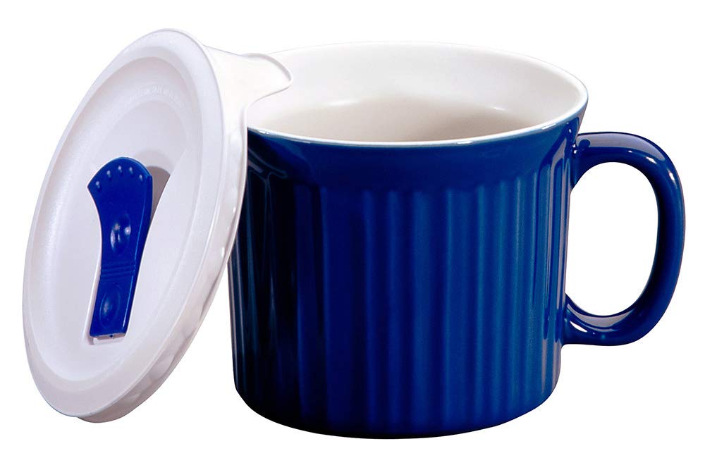 CorningWare 1105119 blueberry vented lid improves reheating control for meals