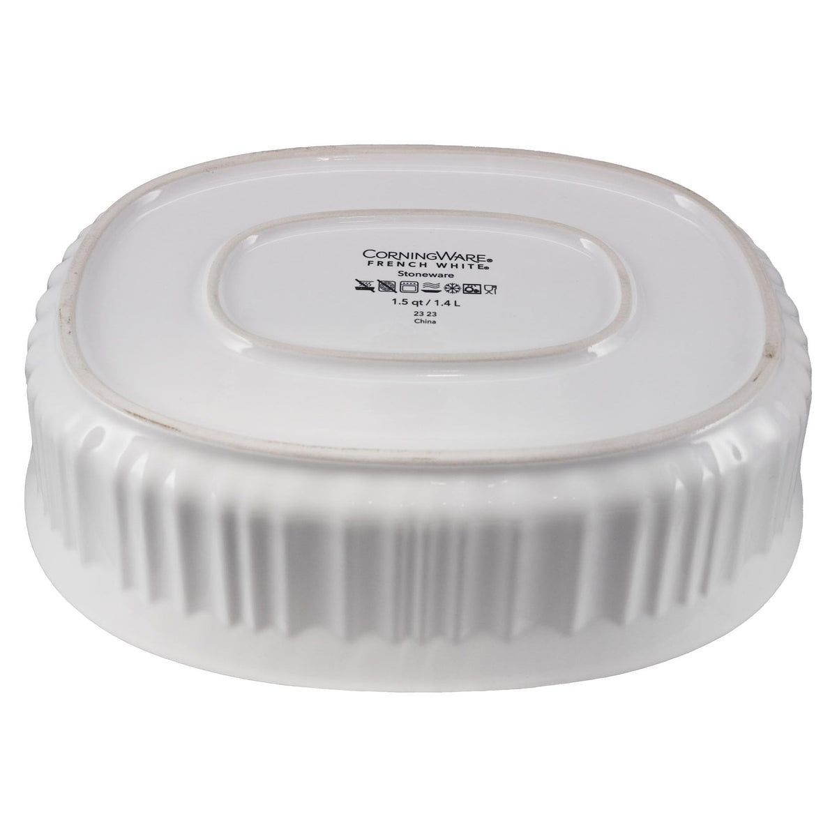 CorningWare FS12 ceramic casserole ready after dishwasher-safe cleaning