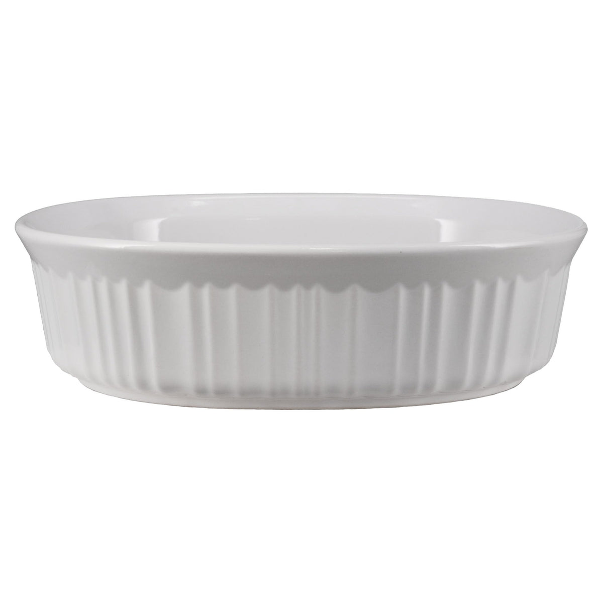 CorningWare FS12 oval dish shown in an oven-to-table setup