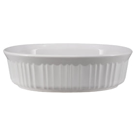 CorningWare FS12 oval dish shown in an oven-to-table setup